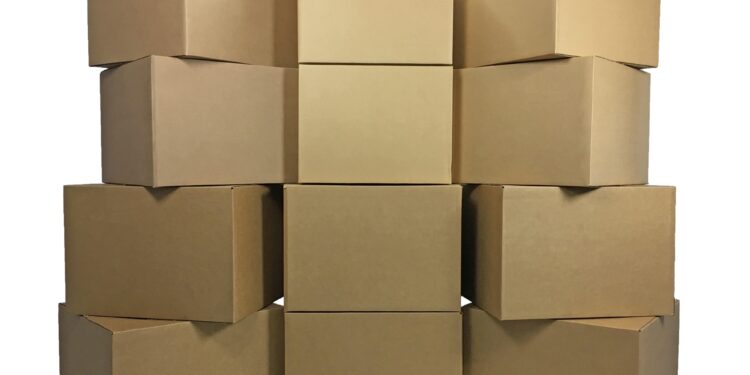 cardboard boxes